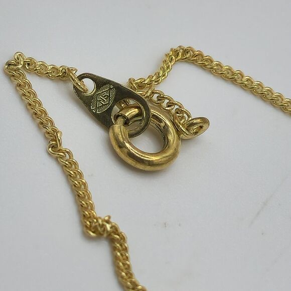 Signed Gold Necklace with circle Scorpio pendant - Picture 5 of 8